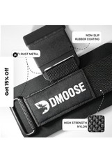 DMoose Weight Lifting Hooks ONE , Hand Grip Support Wrist Strap for Deadlift