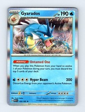 Carta Pokemon Gyarados 130/165 rara 151 Holo quasi nuova