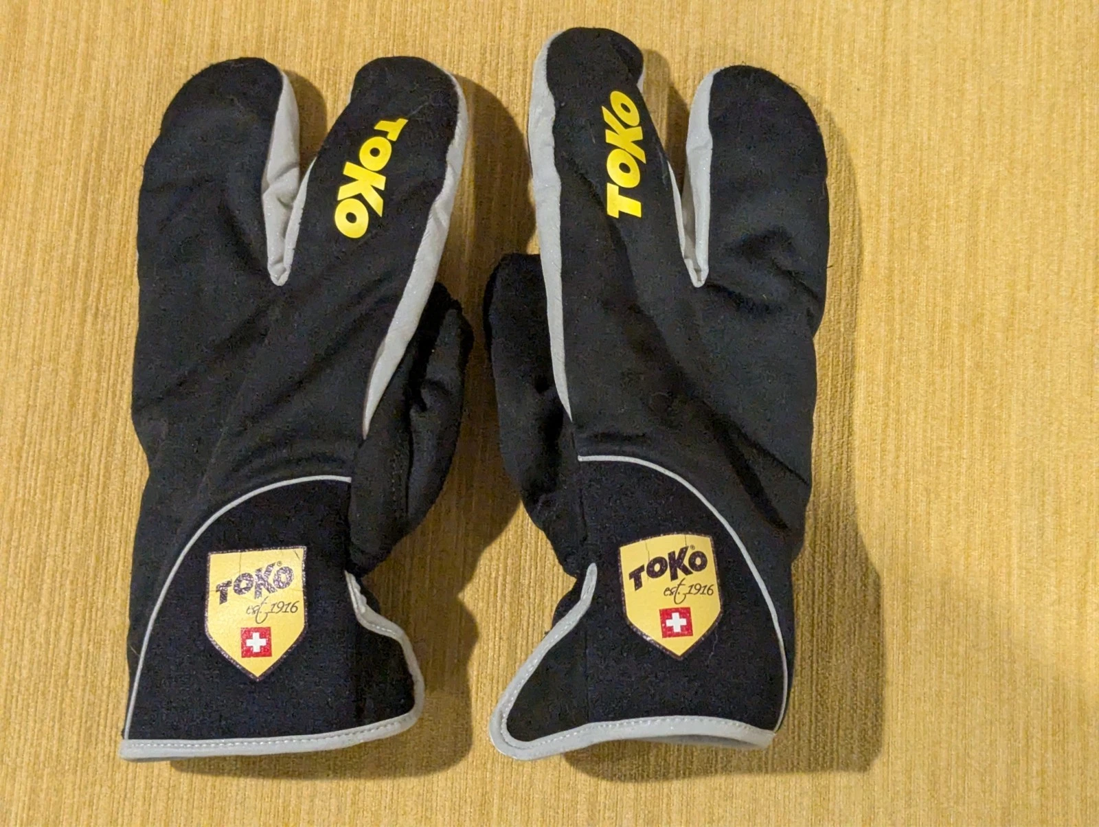 Toko Size 5 Thermo Split Mitt XC Ski Gloves Primaloft Insulated Reflective
