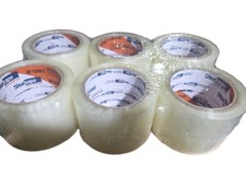6 Rolls of Shipping Box Sealing Clear Packing Tape 3" x 110 Yds