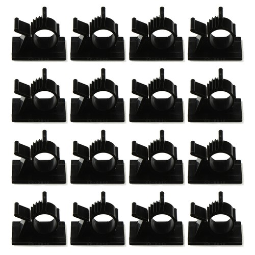 Wire Finishing Clip Decoration Reusable Cable Ties Black Holder Clips - 第 12/12 張圖片