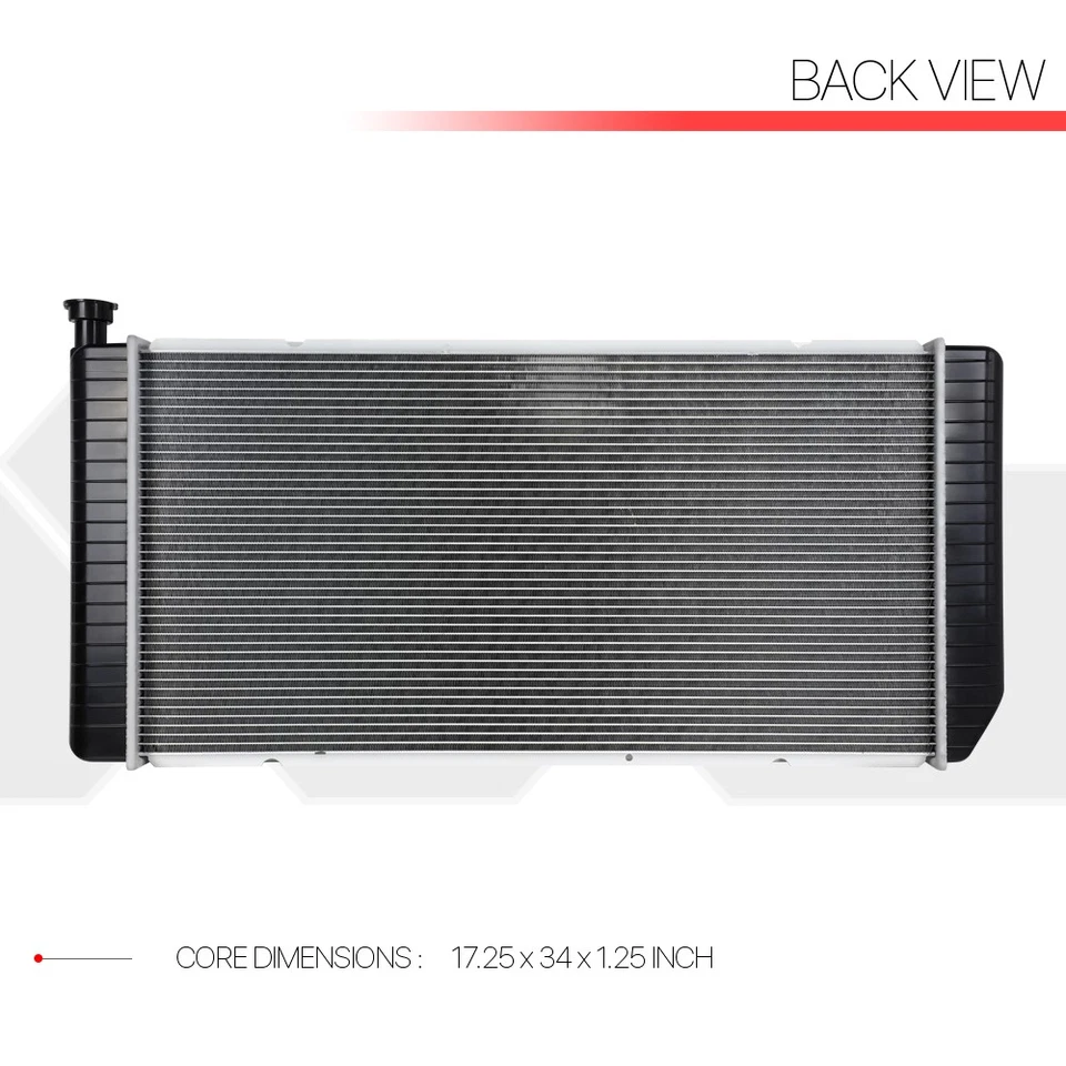 Aluminum Radiator OE Replacement for 92-00 Chevy/GMC C/K Tahoe/Yukon dpi-1522 - Image 3 of 4