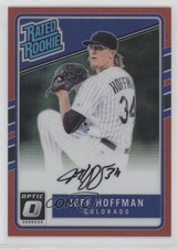 2017 Donruss Optic Rated Rookies Signatures Red Prizm 4/50 Jeff Hoffman Auto 0x5