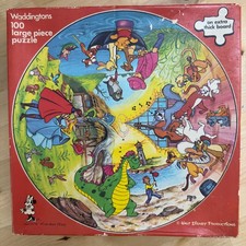 Vintage Waddingtons The World of Walt Disney Round 100 Piece 1979 COMPLETE
