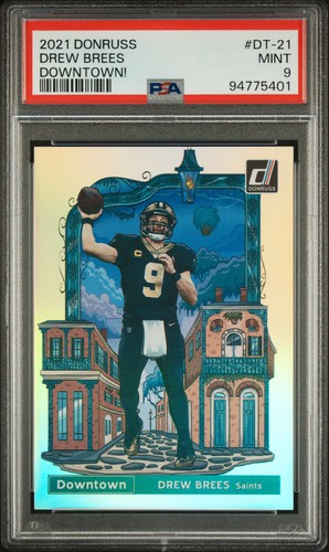 Drew Brees #DT-21 2021 Panini Donruss Downtown card