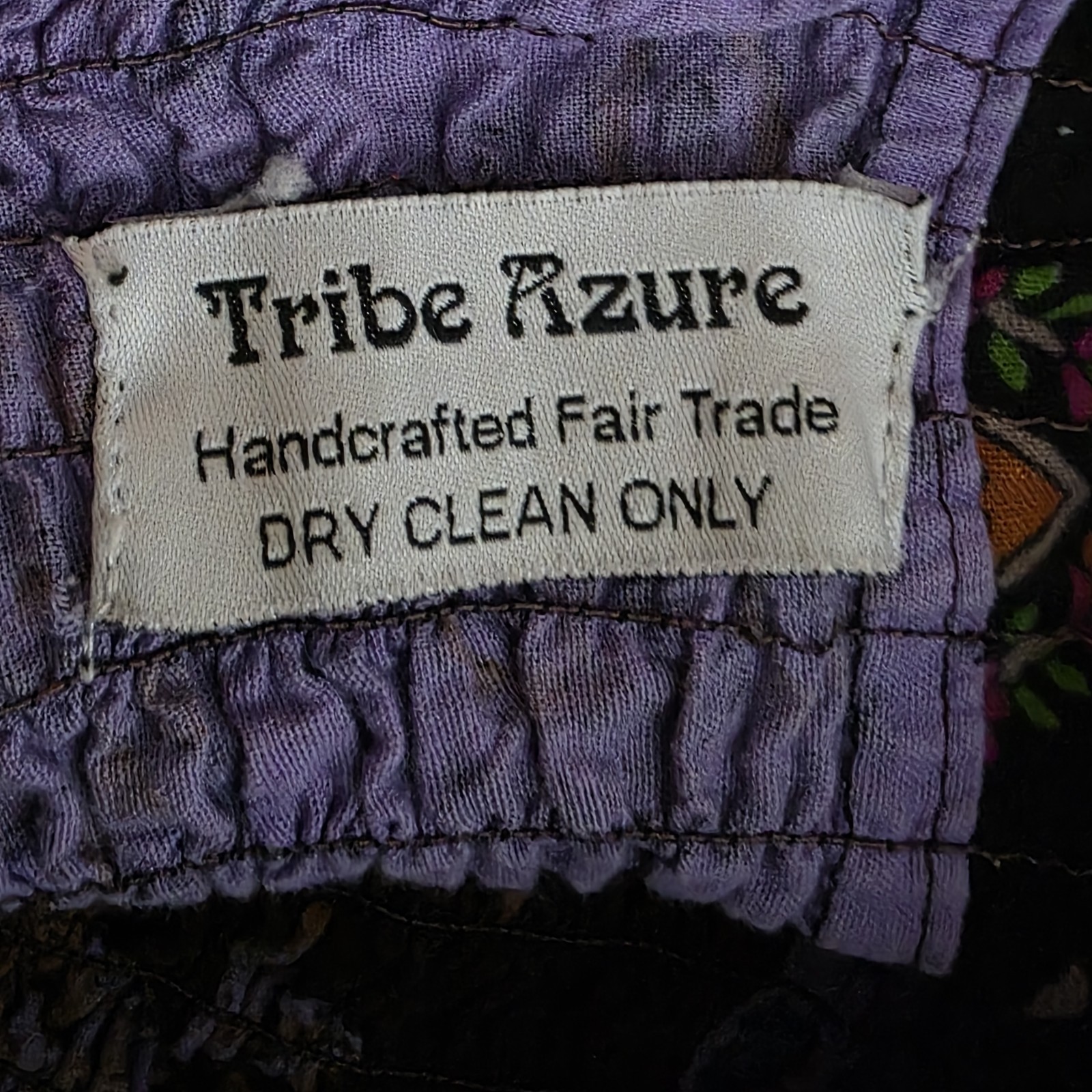 Tribe Azure Patchwork Strapless Harem Jumpsuit Co… - image 7