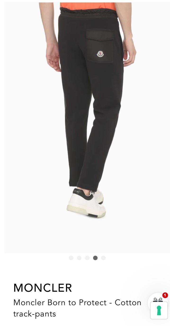 Moncler Men’s Pants Black Size Large Born To Protect Line Retail $1450 thumbnail 13