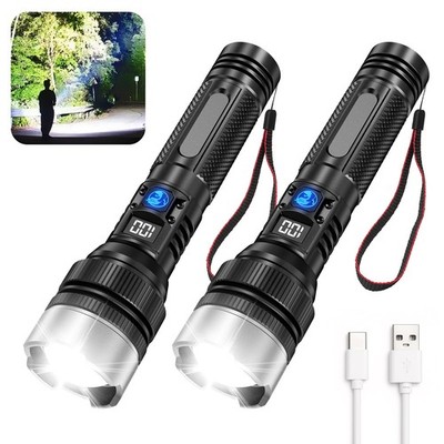 Flashlight with 10000 Lumens, Type-C Fast Charging & 16-Hour Runtime, 3 Modes...