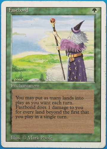 Fastbond Revised HEAVILY PLD (Rare Reserved List MTG Magic Card) (ID# 498444) - Picture 1 of 2