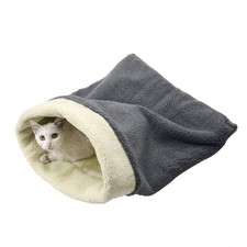 Cat Bed Cave Sleeping Bag Pet Mat Self Warming Pad Sack Small Dog