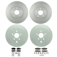 Bosch QuietCast Front Rear Rotor Blue Ceramic Disc Brake Pad Kit for Impreza AWD