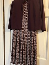 Jessica Howard Career Two-Piece Dress Jacket Eggplant, Size 12
