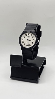 Casio MQ24-7B2, Classic Analog Watch, Black Resin, White Dial, Water Resistant