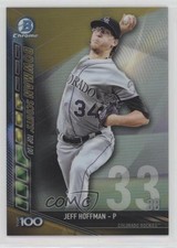 2017 Bowman Chrome Scouts Top 100 Gold Refractor 5/50 Jeff Hoffman #BTP-33 0d4