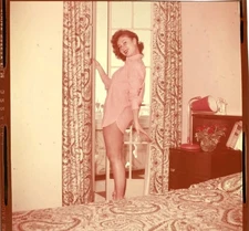 Mitzi Gaynor 1950's Leggy Glamour Photo Shoot Original 2.25 x 2.25 Transparency