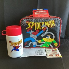 Marvel Spider-Man Lunch Box With Thermos 1995...