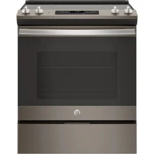 NEW GE 30" Slide-In 5.3 Cu. Ft Electric 4 Radiant Element Range - JS645ELES