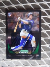 2011 Topps Chrome Baseball  Card #7 CharlieBlackmon ColoradoRockies Auto On Card