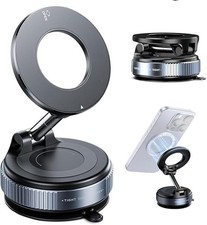360 Adjustable Magnetic Vacuum Suction Cup Car Phone Holder Mount for MagSafe