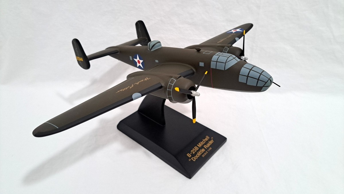 Signed B-25B Mitchell “Doolittle Raider” 1:48 Desktop Model – WWII