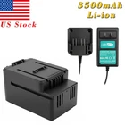 40V 3.5AH Li-ion Battery/Charger For Worx WA3536 WA3734 WG268 WG368 WG568 WG776