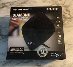 soundlogic diamond wireless speaker with fabric grill
