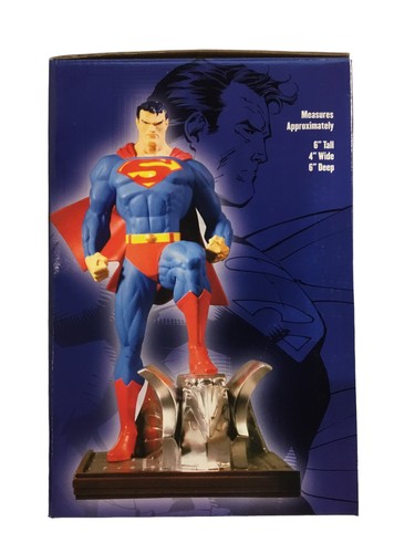 Superman Mini-Statue - Cold Cast Porcelain - DC Direct 2006 - designed by Jim Le - Picture 2 of 9