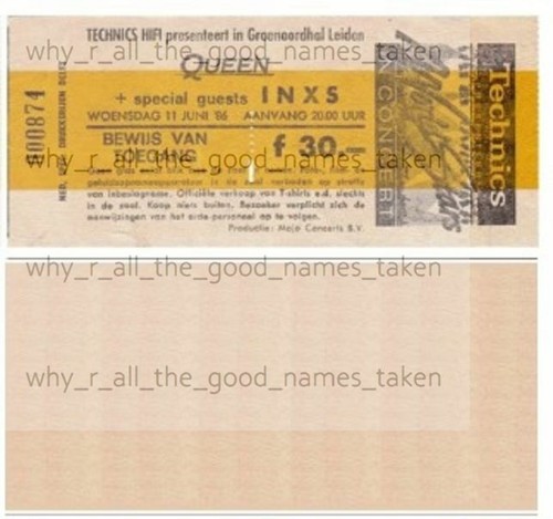 QUEEN 👑 MUSIC GROUP ARTIST 🎸 Reproduction CONCERT TICKETS 🎟️ Individual Sale - 第 87/102 張圖片