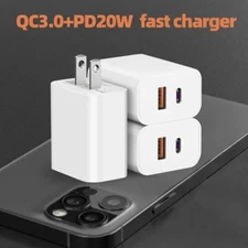 IPhone 16 15 13 12 11  20W Fast Charger Block USB Type C Wall Power Adapter Lot
