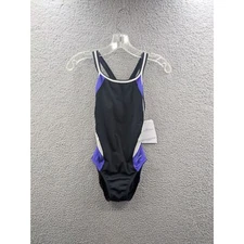 *NWT* Dolfin Women's Reliance Black/Purple/White Colorblock DBX Back size 30