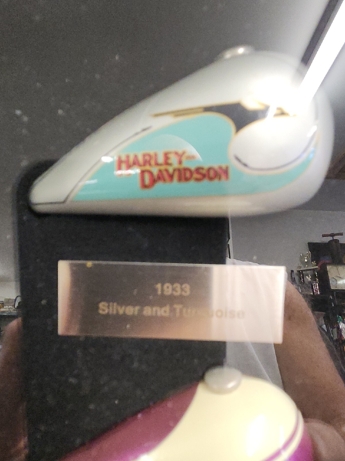 Harley Davidson 2005 Mini Gas Tank Ornament Set Display Shadowbox Collectible eBay