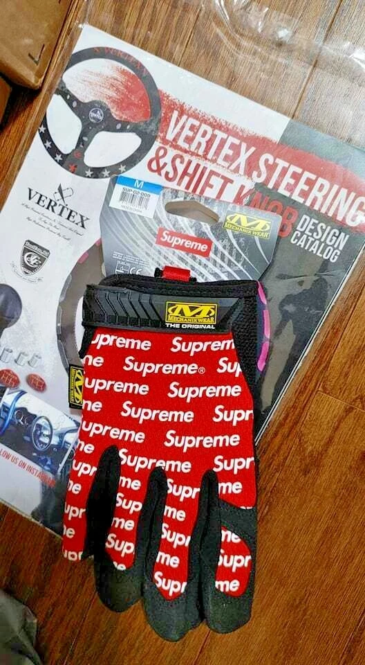 Gant Supreme Mechanix Wear Taille Medium M Gants Deadstock DS NEUF avec étiquette rouge