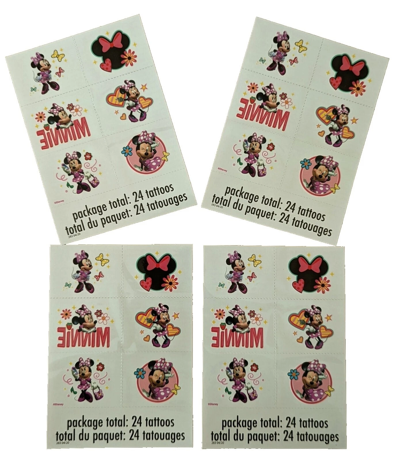 Disney Tatuagens Minnie Mouse Lembrancinhas e Bolsa Enchimentos