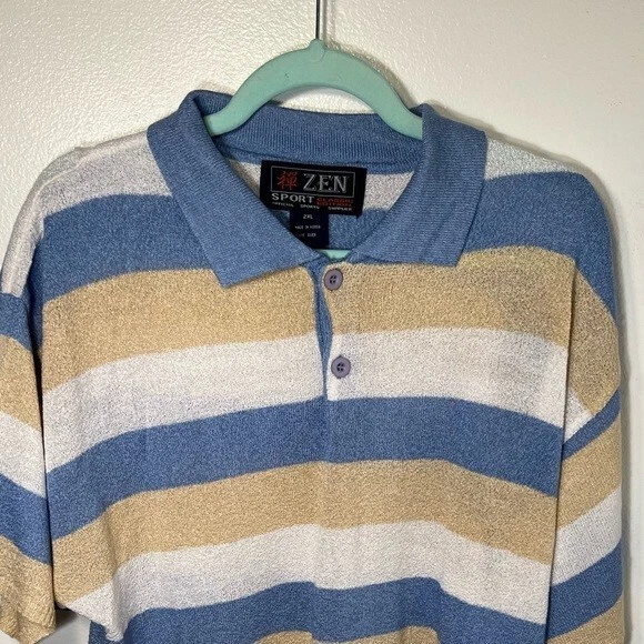 Zen Sport, 2XL, classic edition, polo, short sleeve button, front collared shirt - Image 3 of 4