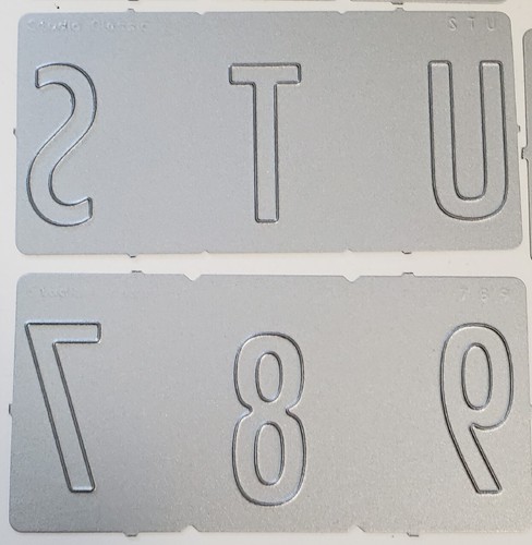QuicKutz 2X4 STUDIO CLASSIC Alphabet Cutting Dies Uppercase Letters - Missing YZ - Picture 9 of 10
