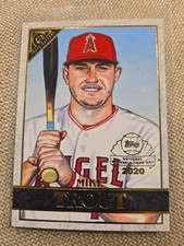 Mike Trout 2020 Topps Gallery Preview National Baseball Card Day Insert Angels