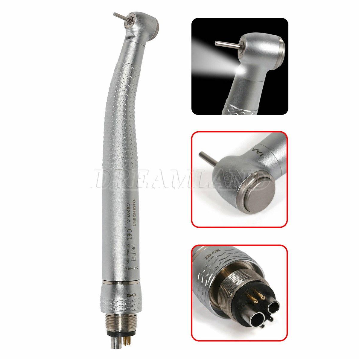 Coupleur De Turbine LED Dentaire COXO - Compatible Pièce à Main KAV Fiber Optic Multiflex 6 Trous