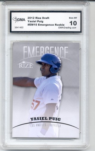 Set Of 5 2012 Yasiel Puig Rize Draft Rookie Gem Mint 10 - Picture 2 of 5