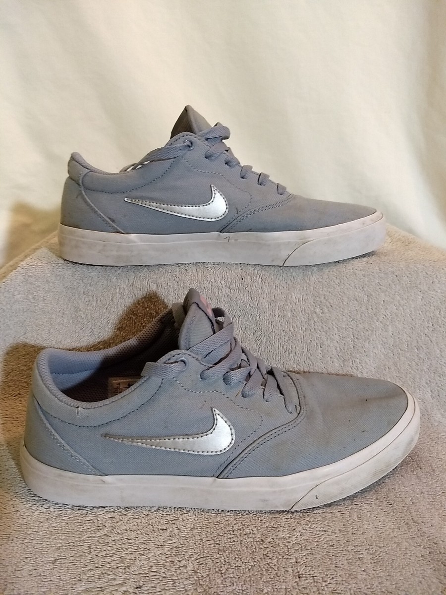 Nike WMNS SB Charge Canvas 'Gray' Skateboard (CN5269-401), Size: 10 #ZZ31+9