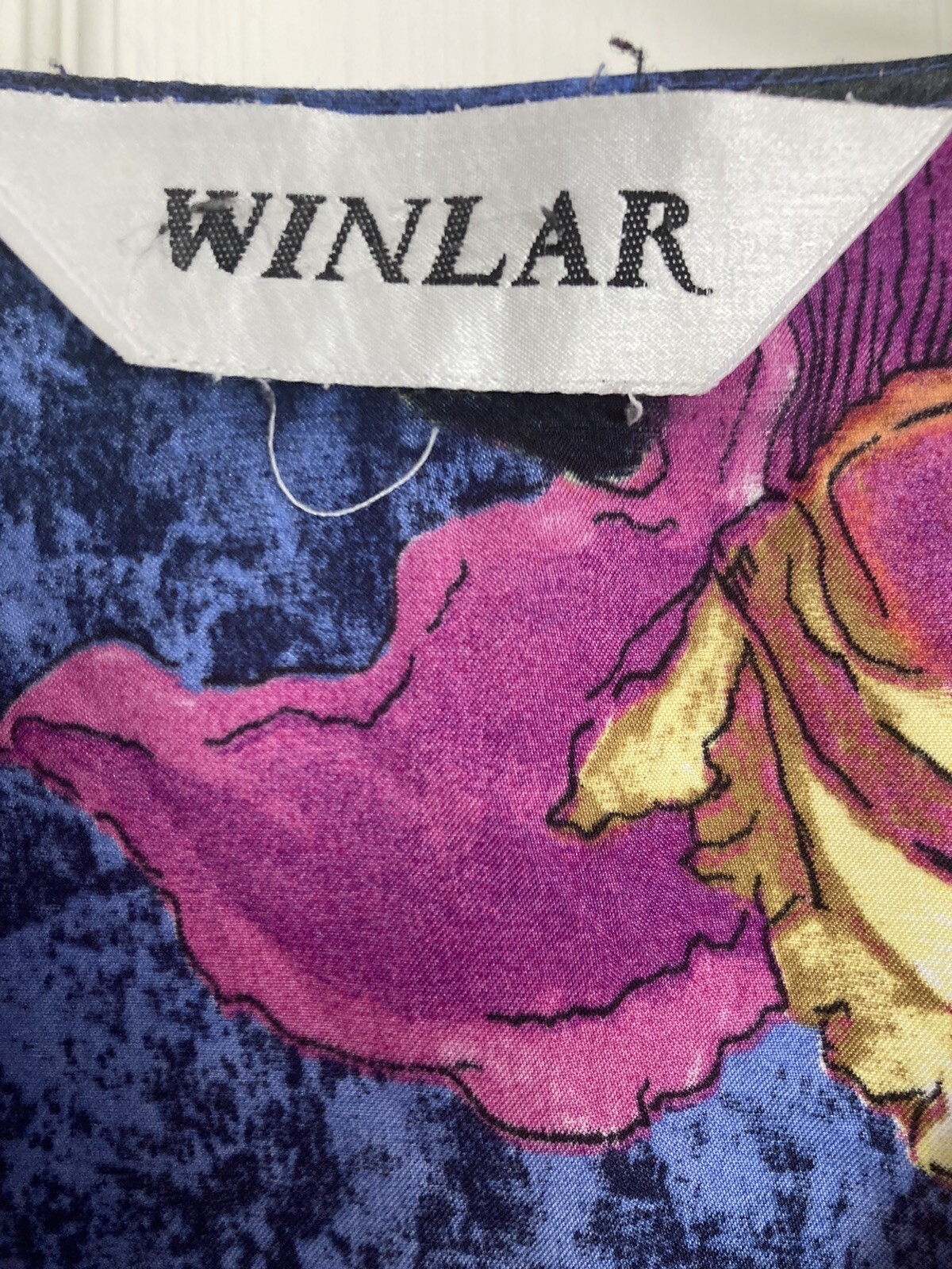 Winlar Caftan One Size OSFM Womens VTG Vivid Flor… - image 2