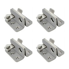 4PCS Flip Latch Thickened Heavy Duty Hasp Safety Sliding Door Lock Gate Latches