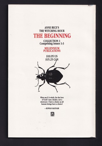 Anne Rice's The Witching Hour: The Beginning TPB OOP Millennium 1994 - Picture 3 of 5