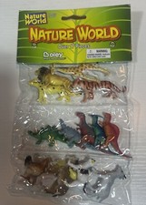 New Boley Nature World Collectible Figures Dinosaur Zoo Farm 17 pieces