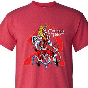 omega red t shirt