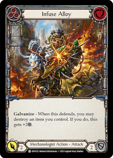 Infuse Alloy (Blue) Common Bright Lights Flesh and blood TCG NM