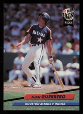 1992 Ultra Juan Guerrero #490 RC Rookie Houston Astros Baseball Card