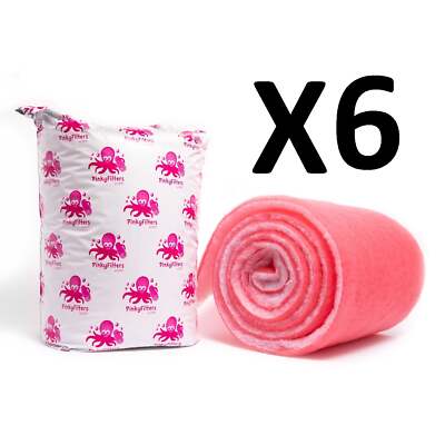 10 SQFT (24'' x 5 ft) PINKY AQUARIUM FILTERS WET DRY FRESH SALTWATER FILTER PAD (