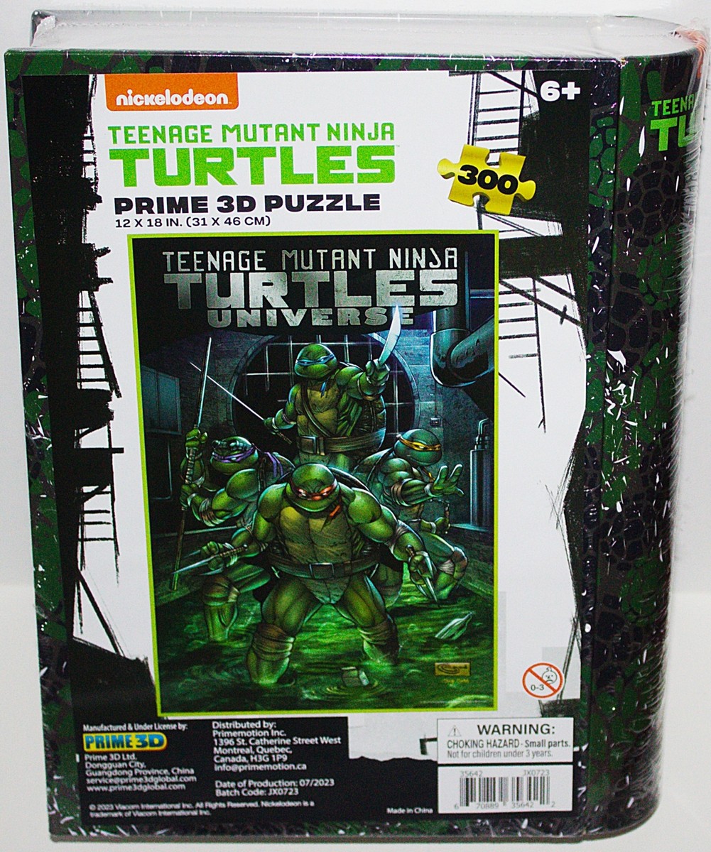 Teenage Mutant Ninja Turtles 300 Piece Prime 3D Jigsaw Puzzle In