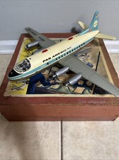 1950  s Battery Schuco Electro Radiant 5600 Pan AM American Airplane Toy Tinplate