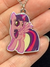 My Little Pony Necklace Twilight Sparkle Lavender Unicorn Bronies Ponies Horse
